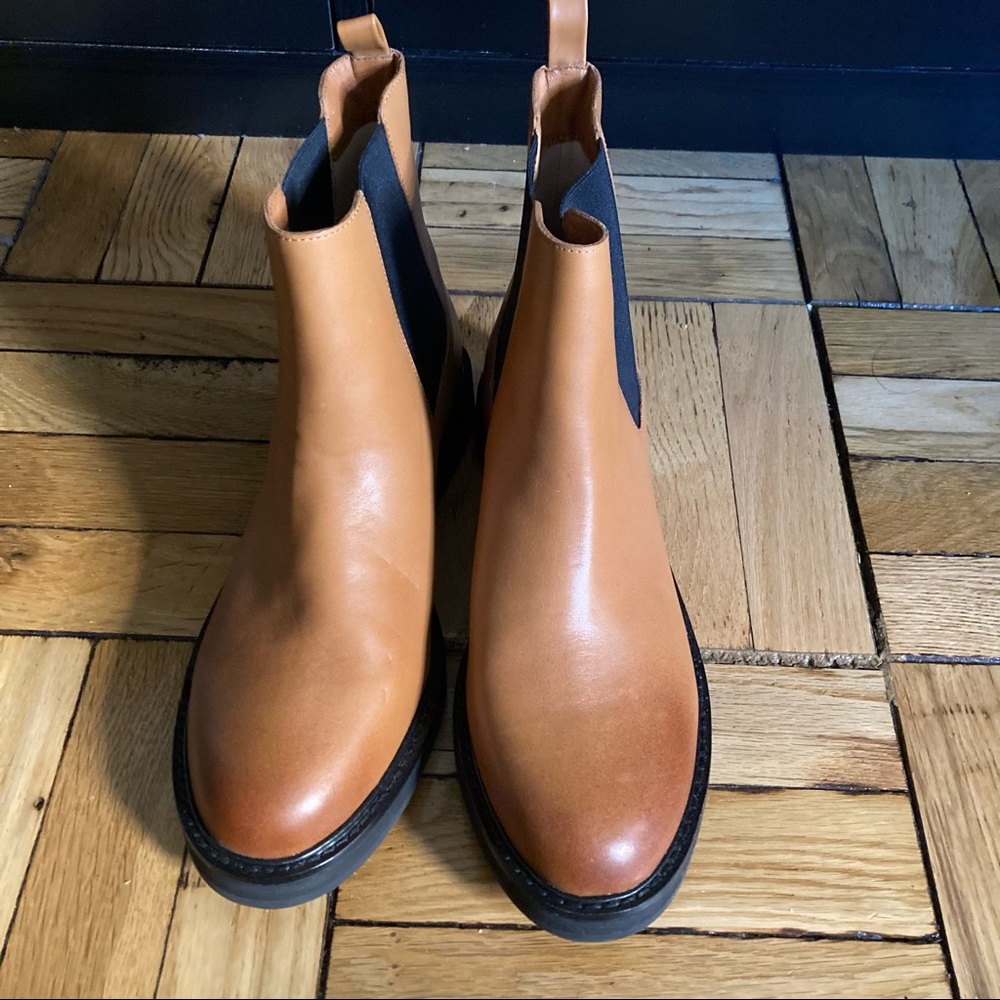 J Crew Leather pull-on boots